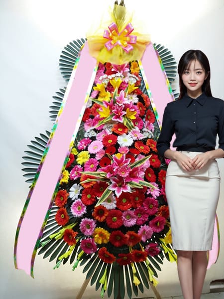 그랜드컨벤션센터 3단화환 고급형